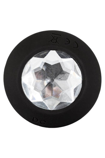Cal Exotics - Power Gem Vibrating Crystal Butt Plug - Black - Stag Shop