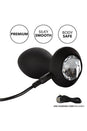Cal Exotics - Power Gem Vibrating Crystal Butt Plug - Black - Stag Shop