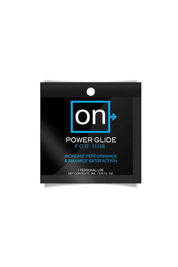 ON by Sensuva - Power Glide Arousal Gel For Him - Single Use Packet - Stag Shop