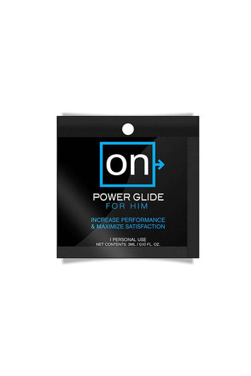ON by Sensuva - Power Glide Arousal Gel For Him - Single Use Packet - Stag Shop