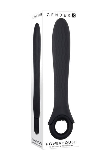 Evolved - Gender X - Powerhouse Vibrator - Black - Stag Shop