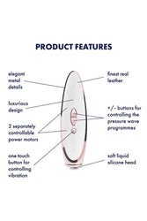 Satisfyer - Luxury - Pret-A-Porter Clitoral Stimulator - White/Rose Gold - Stag Shop
