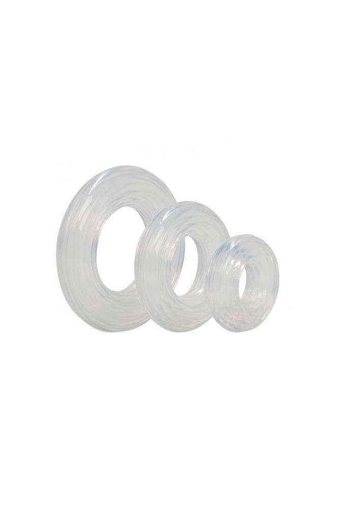 Cal Exotics - Premium Silicone Cock Ring Set - 3-Pack - Stag Shop