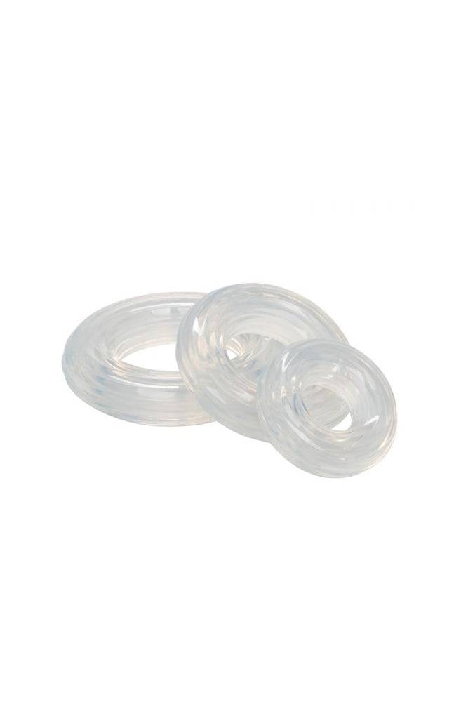 Cal Exotics - Premium Silicone Cock Ring Set - 3-Pack - Stag Shop