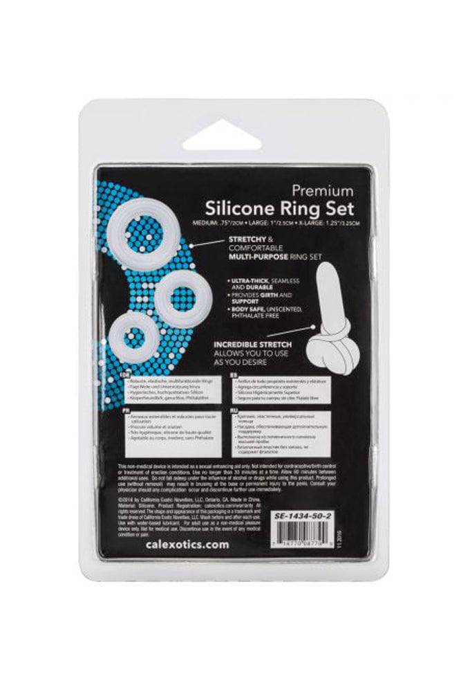 Cal Exotics - Premium Silicone Cock Ring Set - 3-Pack - Stag Shop