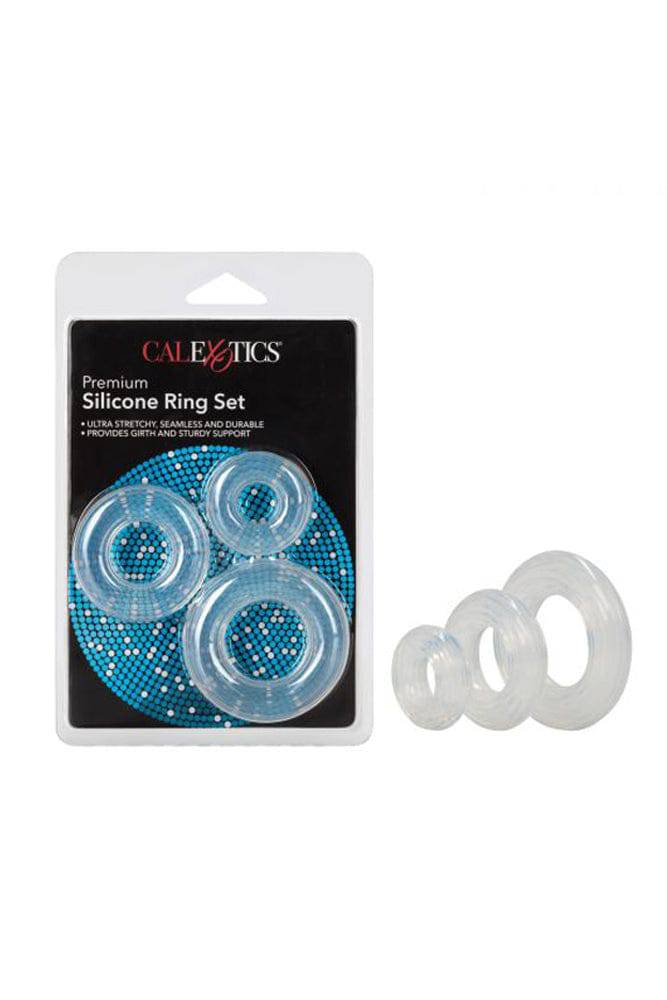 Cal Exotics - Premium Silicone Cock Ring Set - 3-Pack - Stag Shop