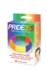 Thumbnail for Icon Brands - Pride 365 - Silicone Cock Ring - Stag Shop