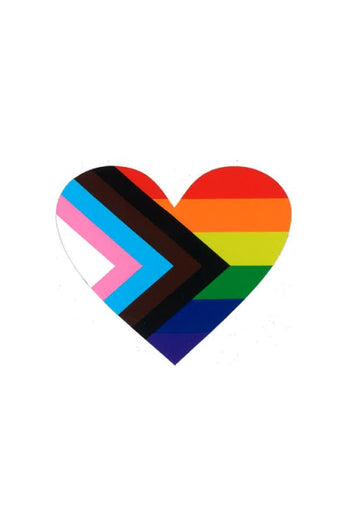 Stag Shop - Pride Flag Heart Sticker - Stag Shop