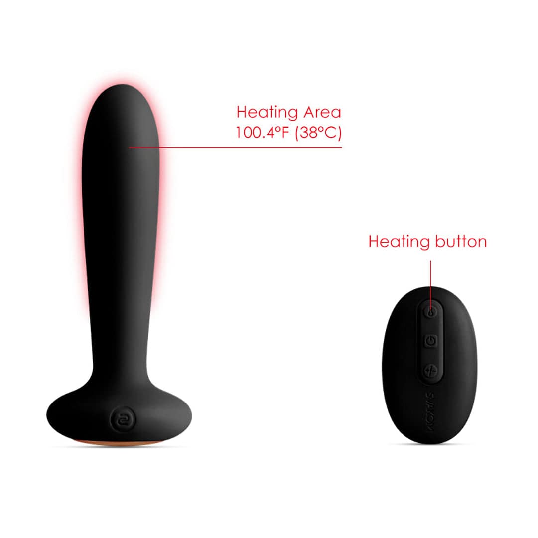 Svakom - Primo Warming Remote Controlled Prostate or G-Spot Probe - Red Wine - Stag Shop