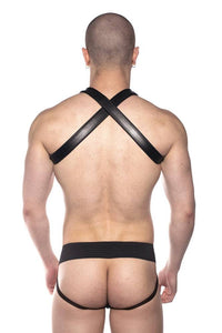 Thumbnail for Prowler - Premium Leather Pouch Jockstrap - Black - Stag Shop