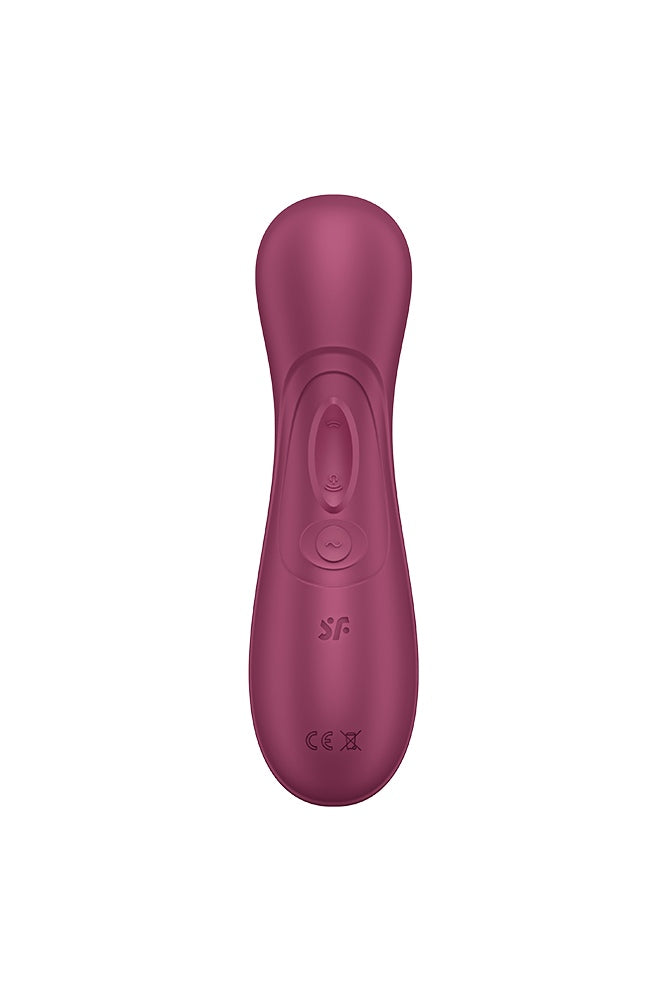 Satisfyer - Pro 2 Generation 3 Air Pulse Clitoral Stimulator with App Control - Bordeaux - Stag Shop