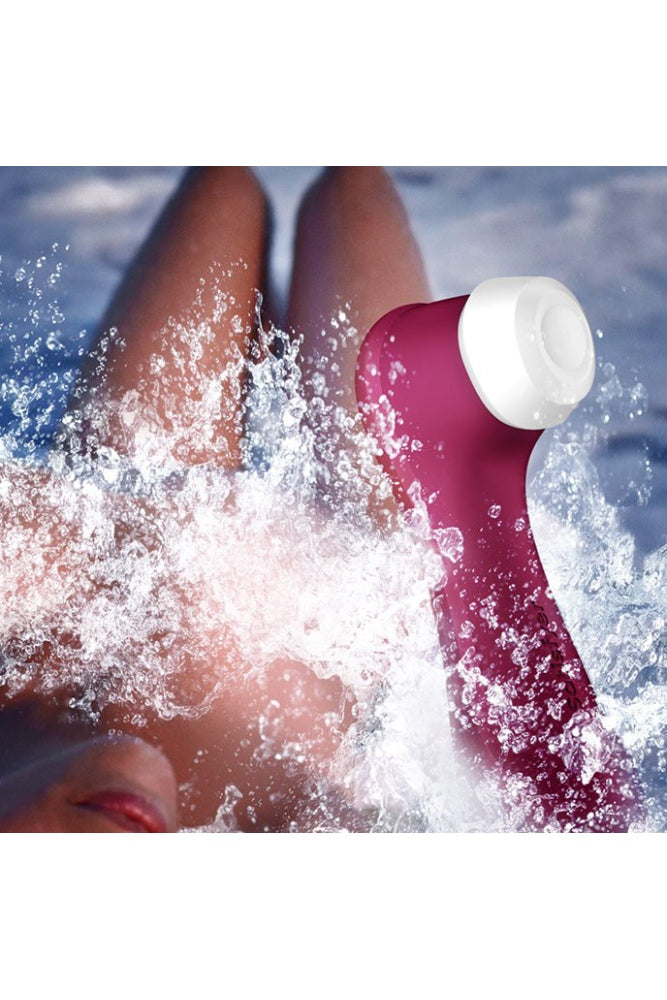 Satisfyer - Pro 2 Generation 3 Air Pulse Clitoral Stimulator with App Control - Bordeaux - Stag Shop