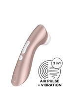 Satisfyer - Pro 2+ Vibration Air Pulse Clitoral Stimulator - Rose Gold