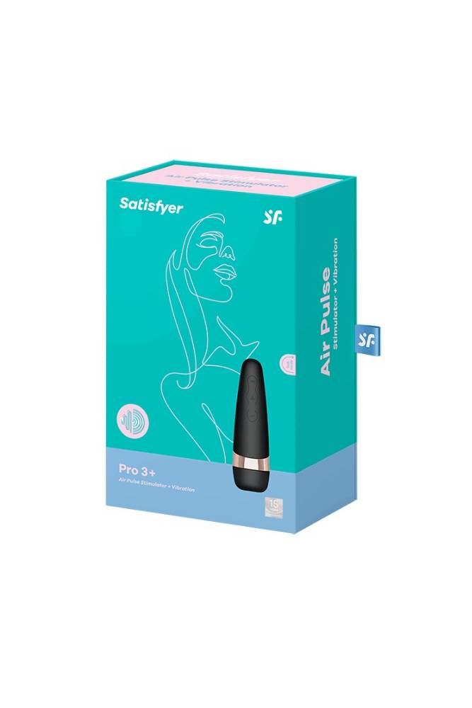 Satisfyer - Pro 3 Clitoral Stimulator - Black - Stag Shop
