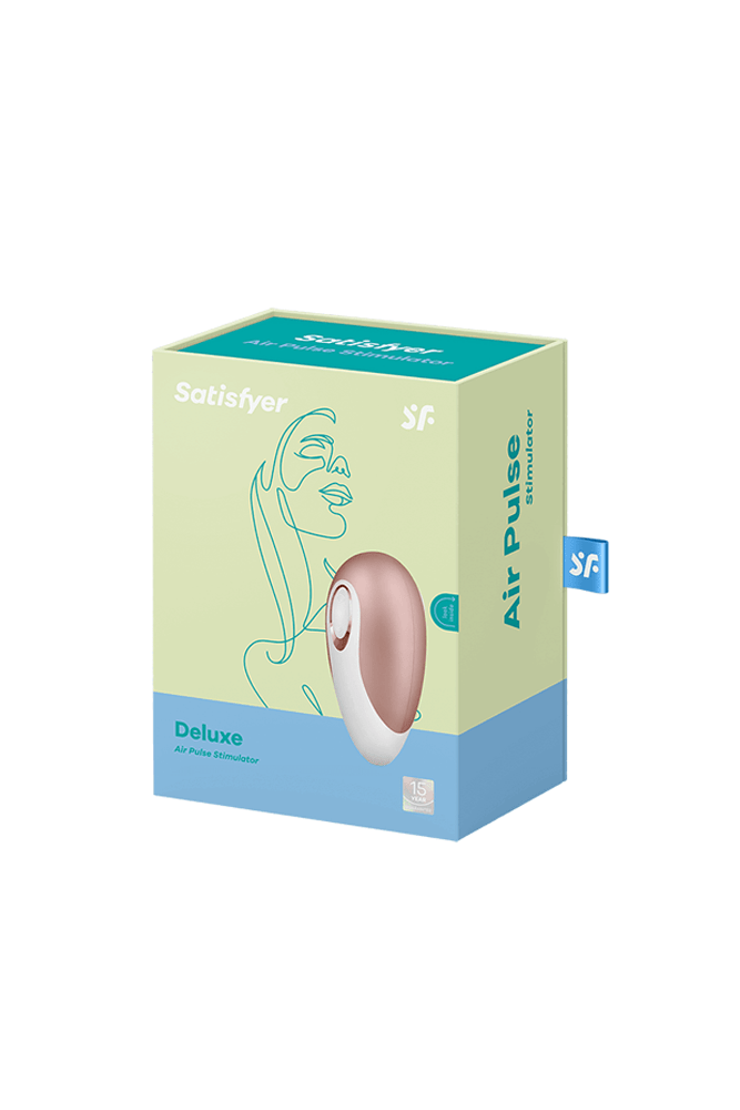 Satisfyer - Pro Deluxe Clitoral Stimulator - Next Generation - Rose Gold/White - Stag Shop