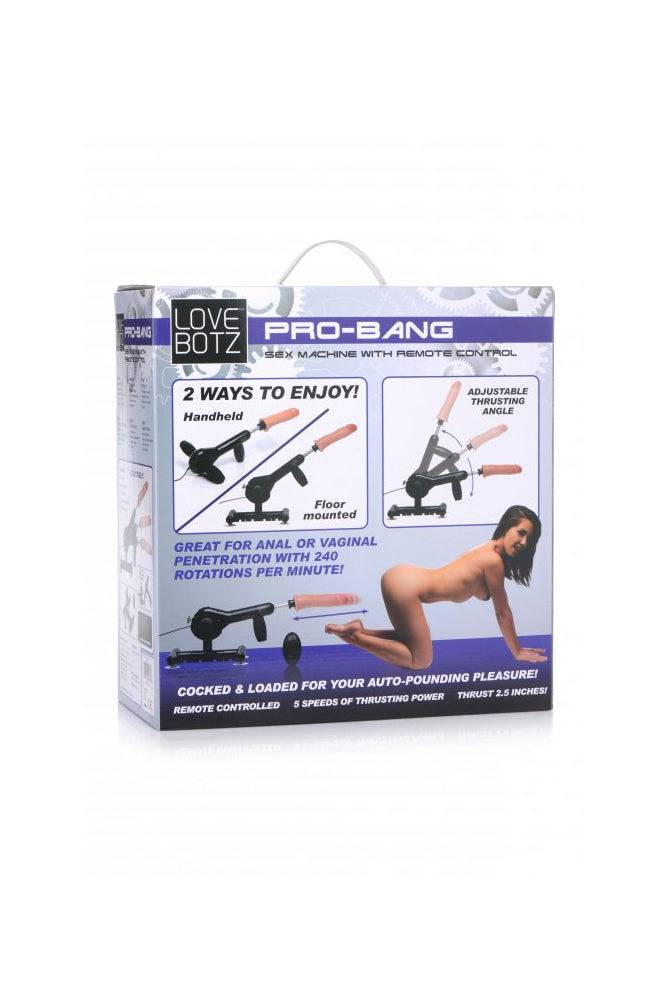 XR Brands - Lovebotz - Pro-Bang Sex Machine with Remote Control - Stag Shop