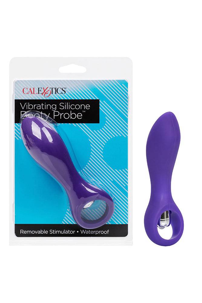 Cal Exotics - Vibrating Silicone Booty Probe - Purple - Stag Shop