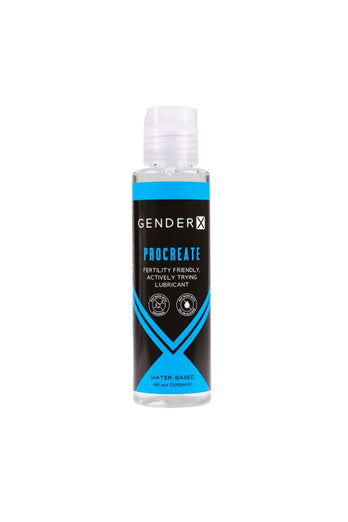 Gender X - Procreate Fertility Friendly Water Based Lubricant - 4oz - Stag Shop