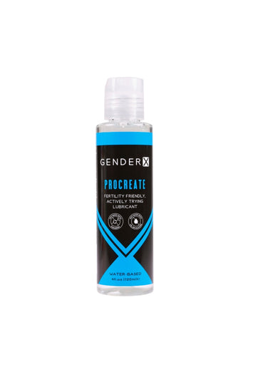 Gender X - Procreate Fertility Friendly Water Based Lubricant - 4oz - Stag Shop
