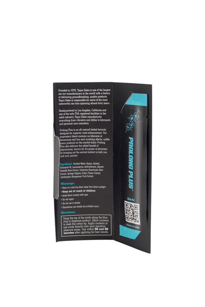 Topco - Prolong Plus Male Enhancement Swab - 2-Pack - Stag Shop