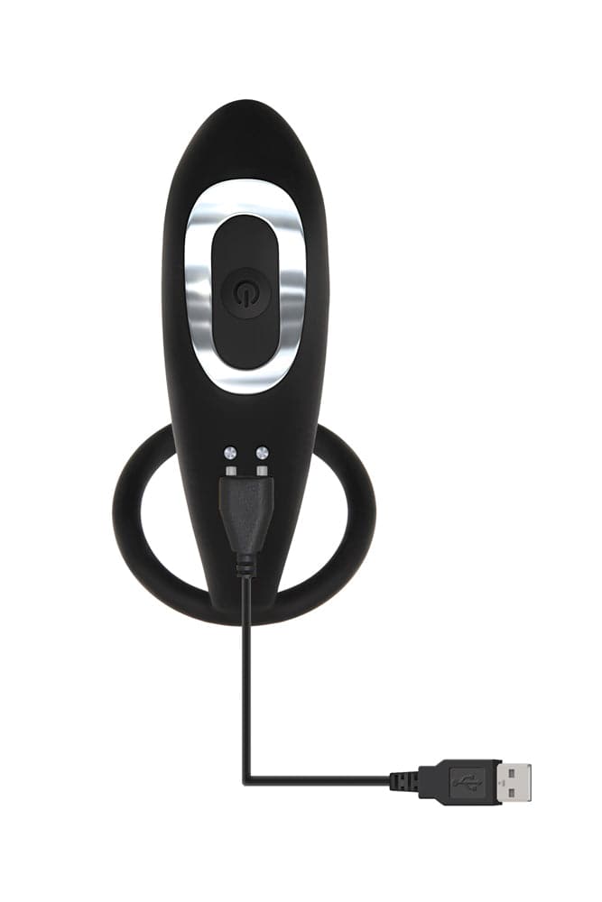 Adam & Eve - Adam's Rechargeable Prostate Please & C-Ring - Black - Stag Shop