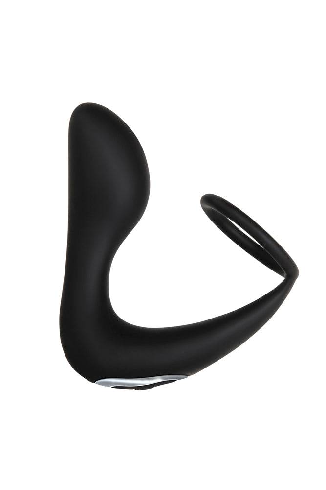 Adam & Eve - Adam's Rechargeable Prostate Please & C-Ring - Black - Stag Shop