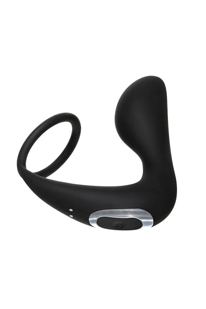 Adam & Eve - Adam's Rechargeable Prostate Please & C-Ring - Black - Stag Shop