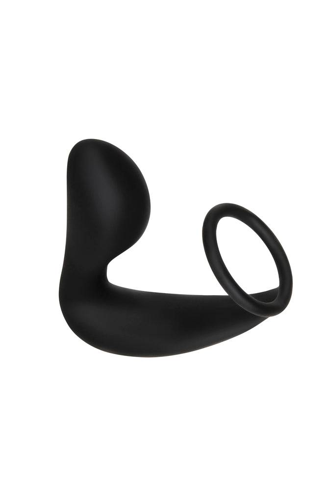 Adam & Eve - Adam's Rechargeable Prostate Please & C-Ring - Black - Stag Shop
