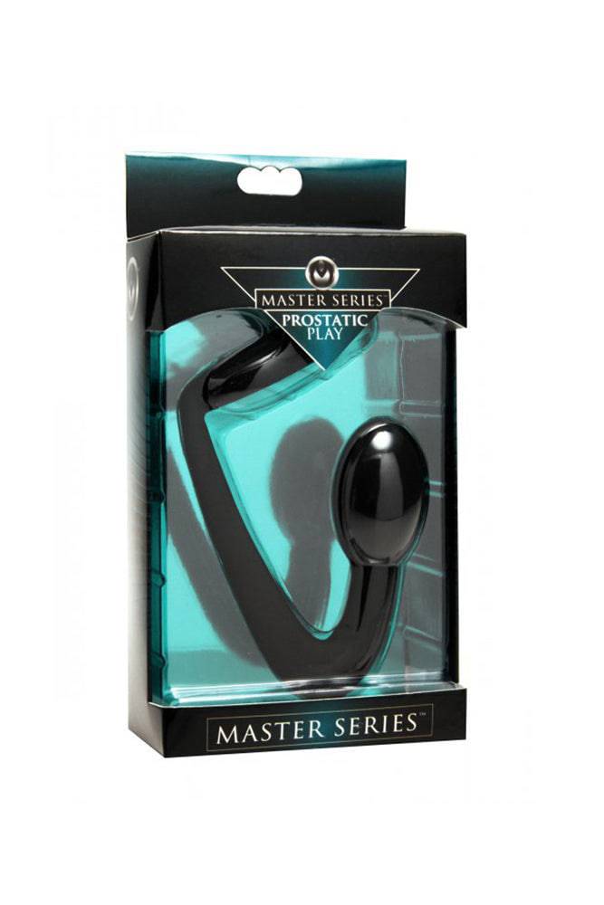 XR Brands - Master Series - Prostatic Play Explorer Silicone Cock Ring and Prostate Plug - Stag Shop