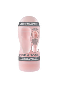 Thumbnail for Zero Tolerance - Pop & Toss Squeezable Canister Stroker - Beige - Stag Shop
