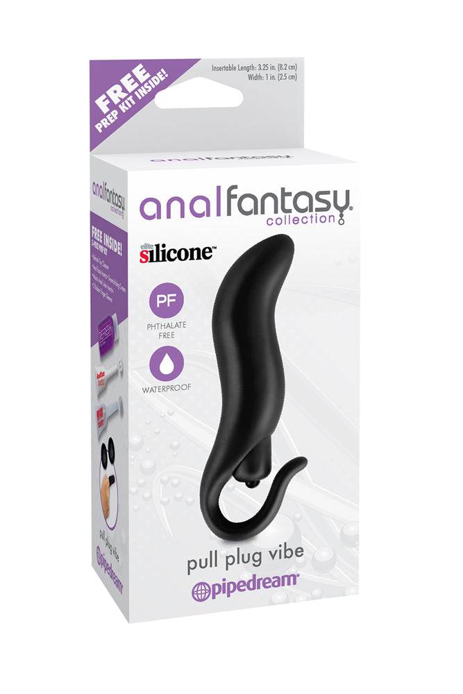 Pipedream - Anal Fantasy - Pull Plug Vibe Anal Vibrator - Black - Stag Shop