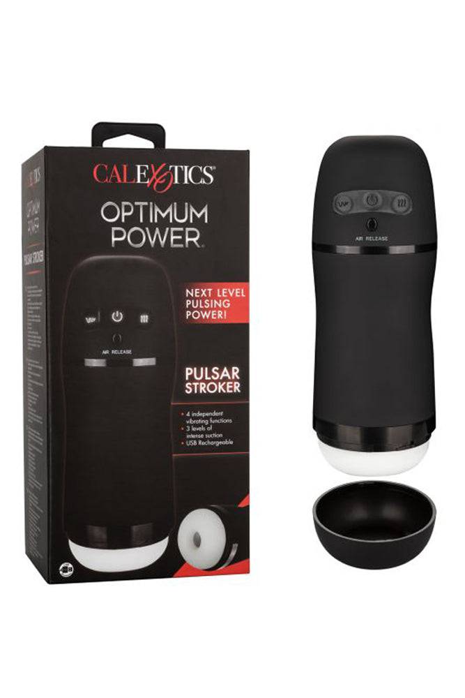 Cal Exotics - Optimum Power - Pulsar Vibrating Stroker - Black - Stag Shop