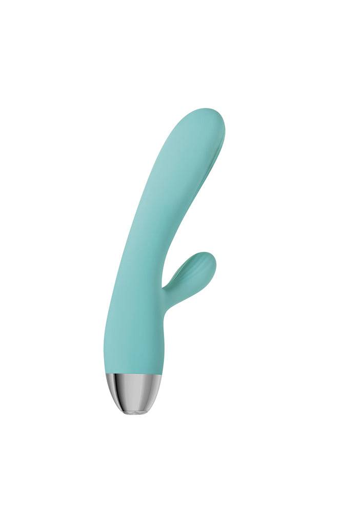 Adam & Eve - Eve's Rechargeable Pulsating Dual Massager - Teal - Stag Shop