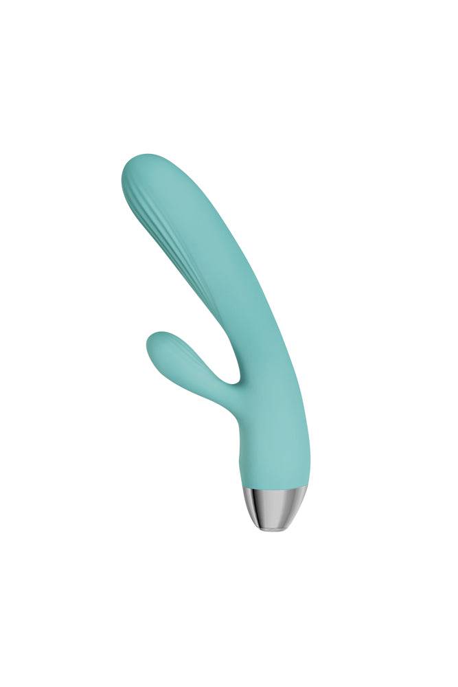 Adam & Eve - Eve's Rechargeable Pulsating Dual Massager - Teal - Stag Shop