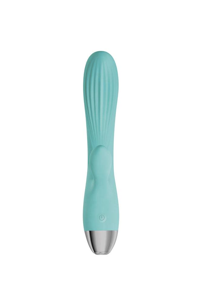 Adam & Eve - Eve's Rechargeable Pulsating Dual Massager - Teal - Stag Shop