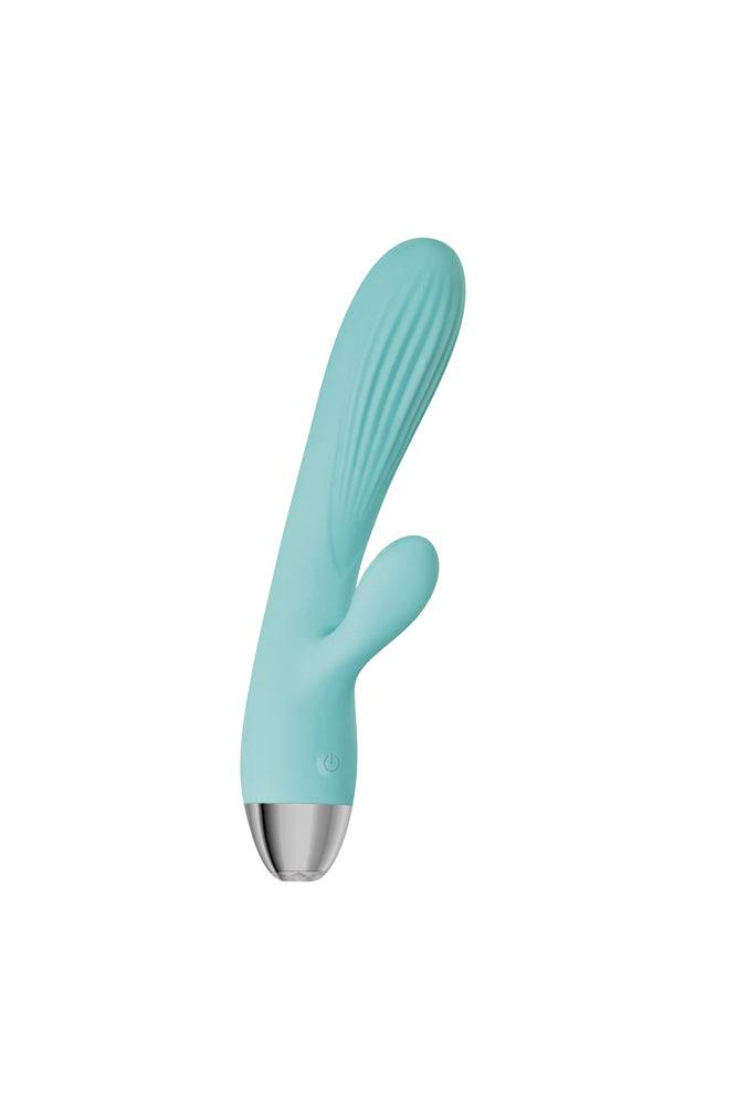 Adam & Eve - Eve's Rechargeable Pulsating Dual Massager - Teal - Stag Shop