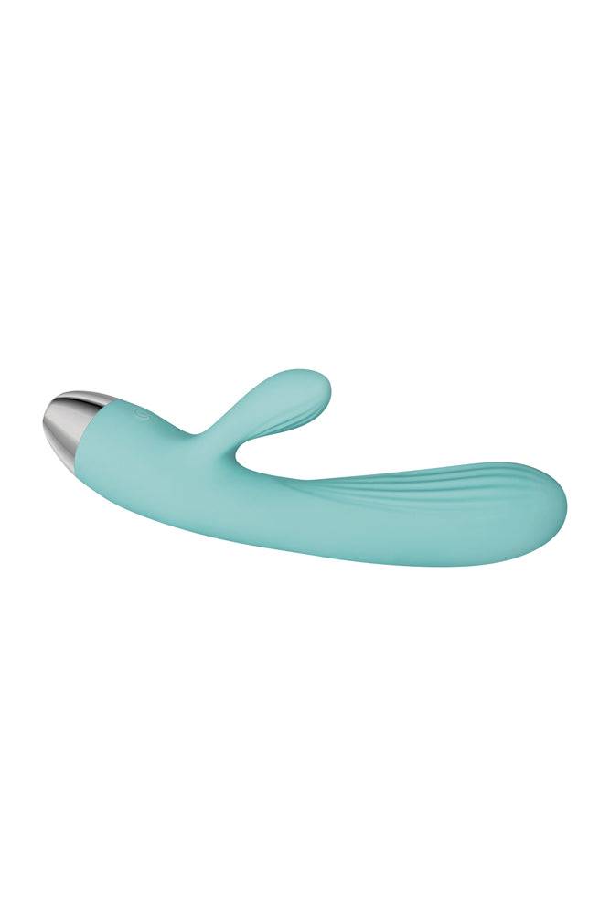 Adam & Eve - Eve's Rechargeable Pulsating Dual Massager - Teal - Stag Shop