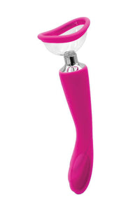 Thumbnail for NS Novelties - INYA - Pump N Vibe Double-Ended Vibrator - Pink - Stag Shop