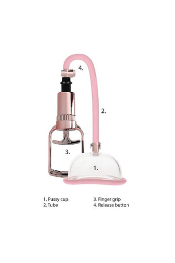 Shots Toys - Pumped - Pussy Pump - Rose Gold - Stag Shop