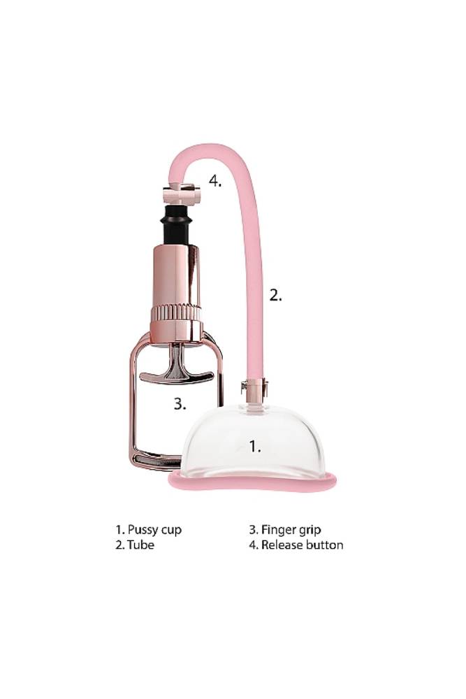 Shots Toys - Pumped - Pussy Pump - Rose Gold - Stag Shop