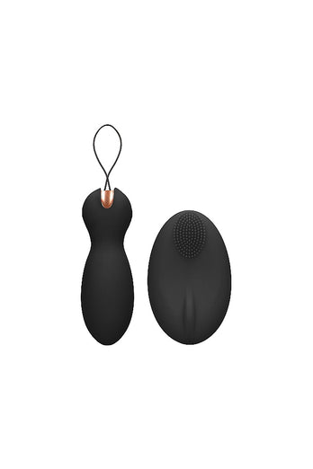 Shots Toys - Elegance - Purity Dual Vibrating Toy with Remote Control - Black - Stag Shop