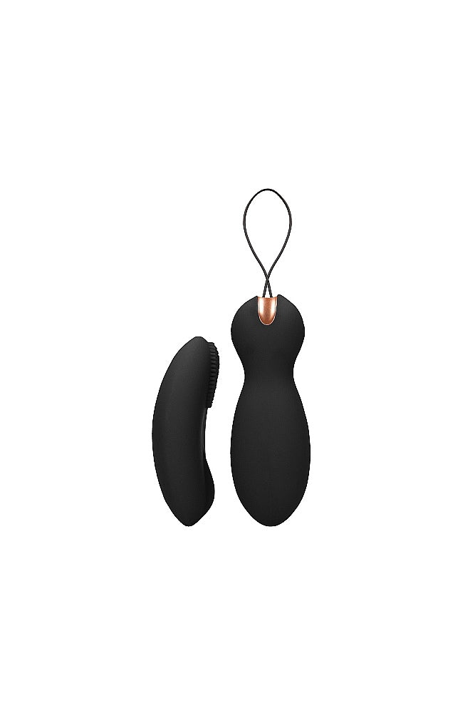 Shots Toys - Elegance - Purity Dual Vibrating Toy with Remote Control - Black - Stag Shop