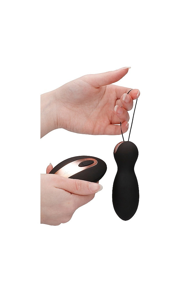 Shots Toys - Elegance - Purity Dual Vibrating Toy with Remote Control - Black - Stag Shop