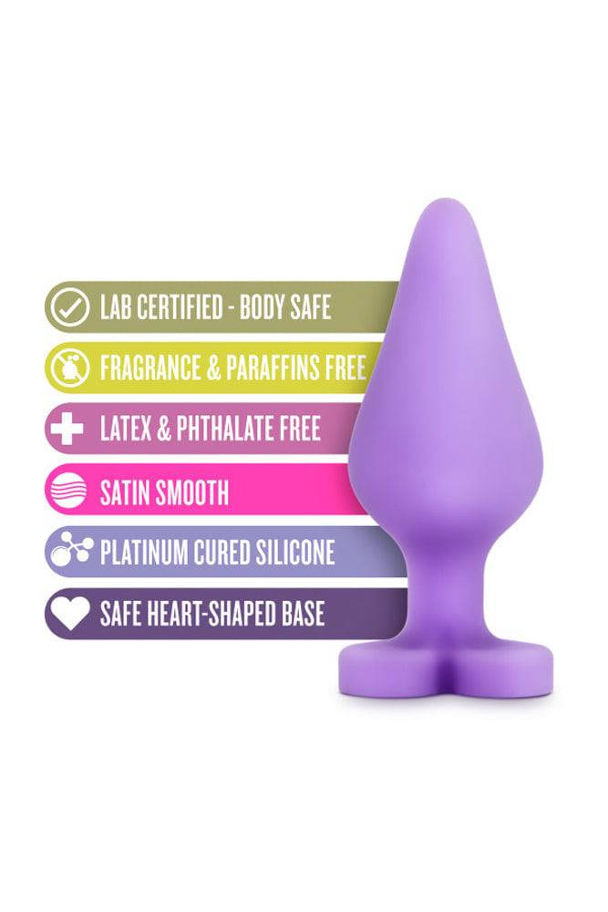 Blush Novelties - Play with Me - Naughty Candy Heart - Butt Plug - Stag Shop