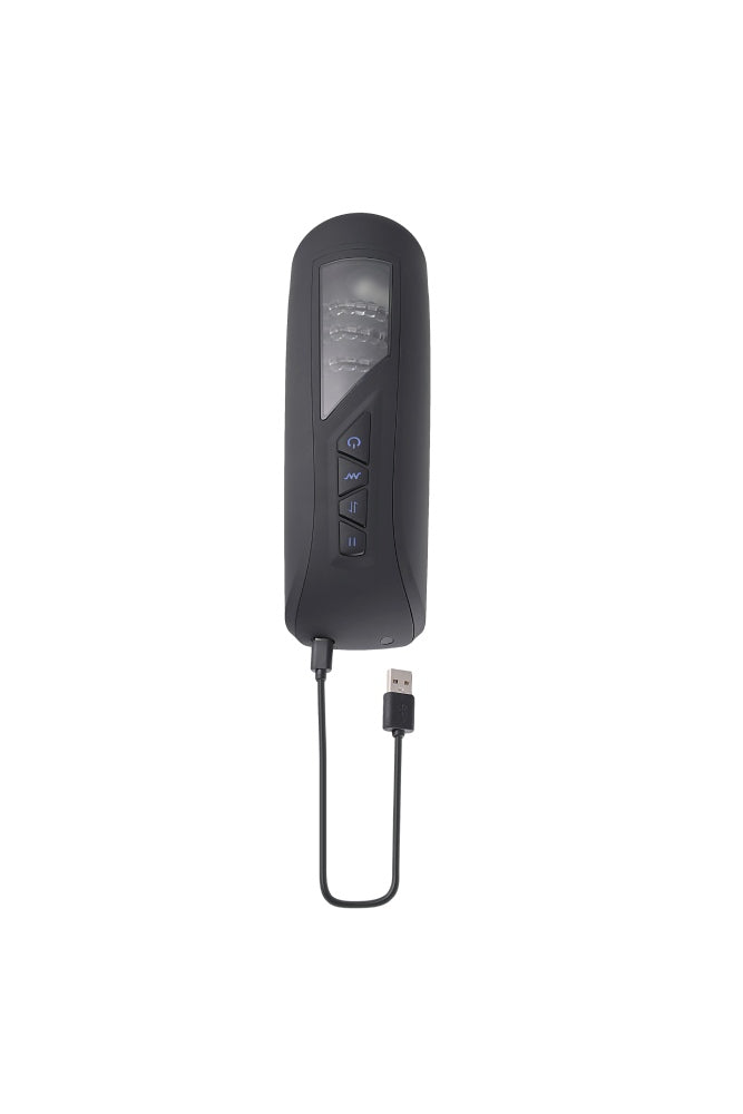 Playboy - Pursuit of Pleasure Vibrating Stroker - Black - Stag Shop