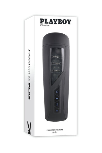 Playboy - Pursuit of Pleasure Vibrating Stroker - Black - Stag Shop