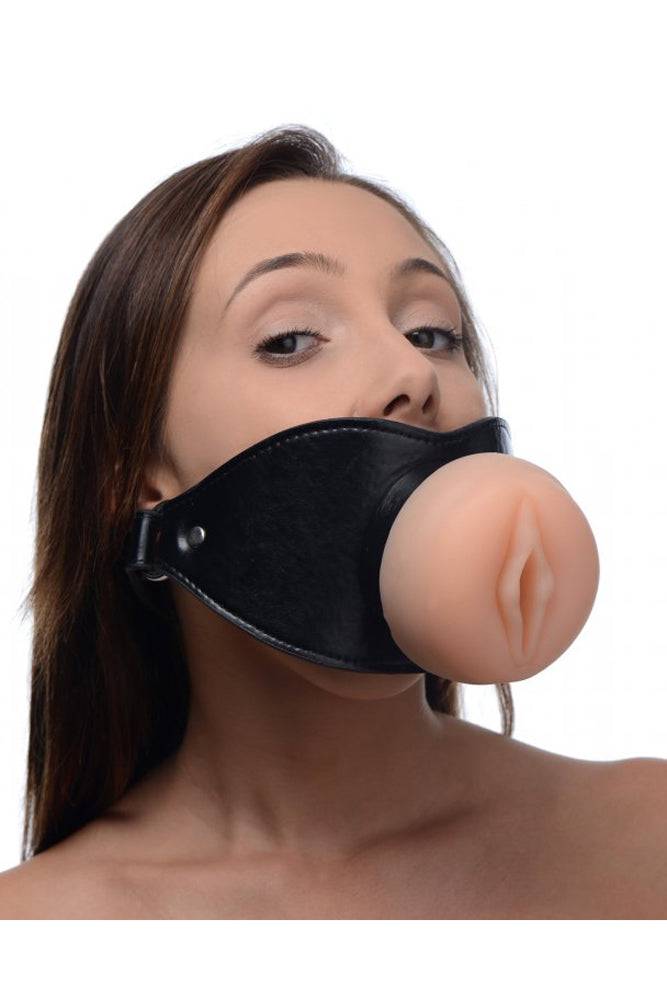 XR Brands - Master Series - Pussy Face - Oral Sex Mouth Gag - Stag Shop