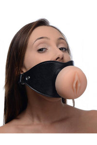 Thumbnail for XR Brands - Master Series - Pussy Face - Oral Sex Mouth Gag - Stag Shop