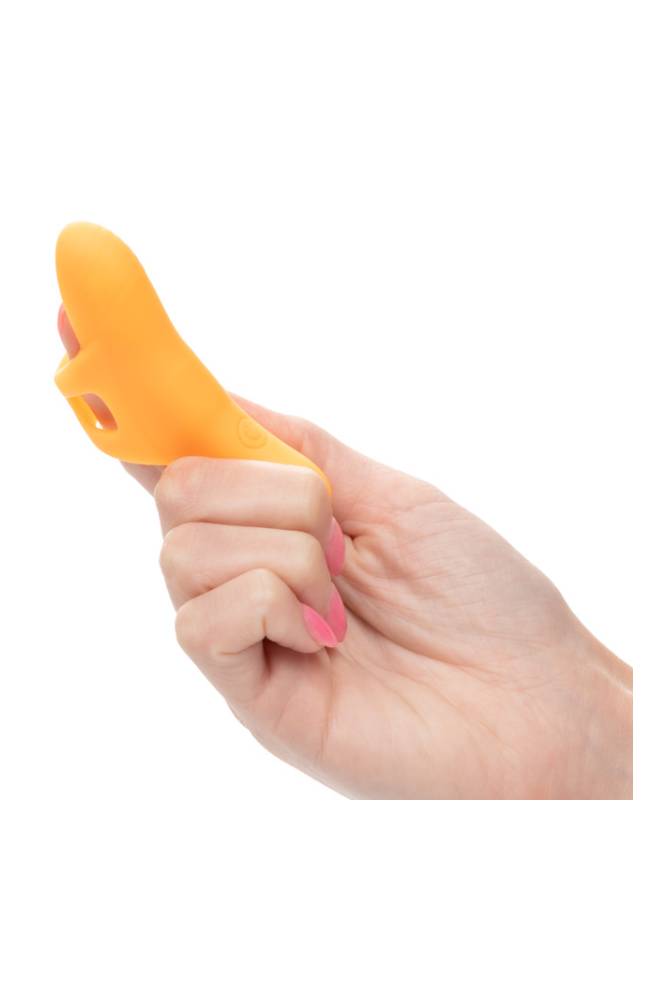 Cal Exotics - Neon Vibes - The Pleasure Finger Vibe - Orange - Stag Shop