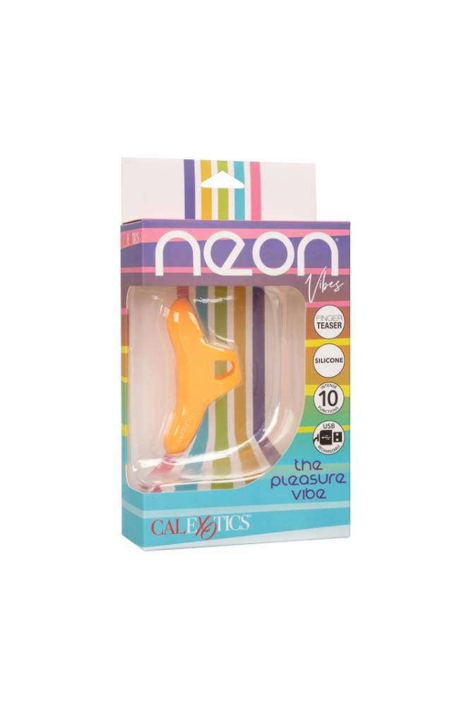 Cal Exotics - Neon Vibes - The Pleasure Finger Vibe - Orange - Stag Shop